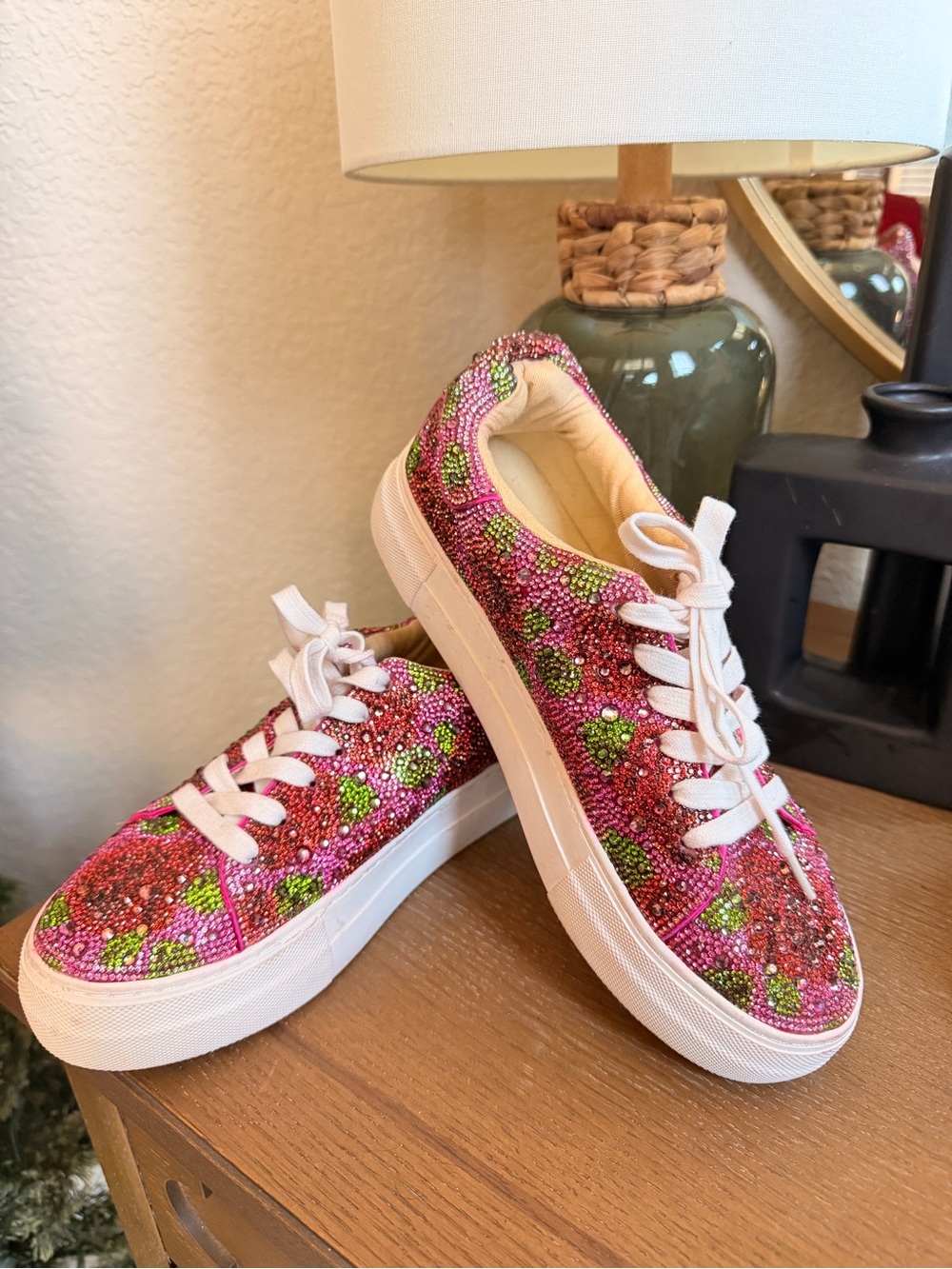 Betsy Johnson rhinestone sneakers